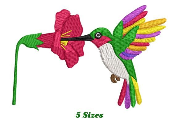 Beautiful Hummingbird Embroidery