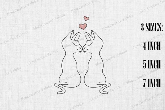 Cute Love Cat Couple Valentine's Day