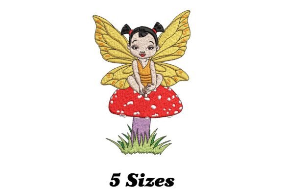 Enchanting Fairy on Mushroom
