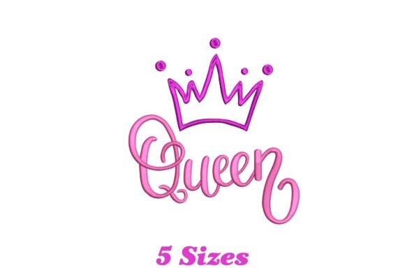 Enchanting Queen Embroidery Design