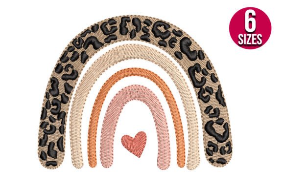 Leopard Print Boho Rainbow