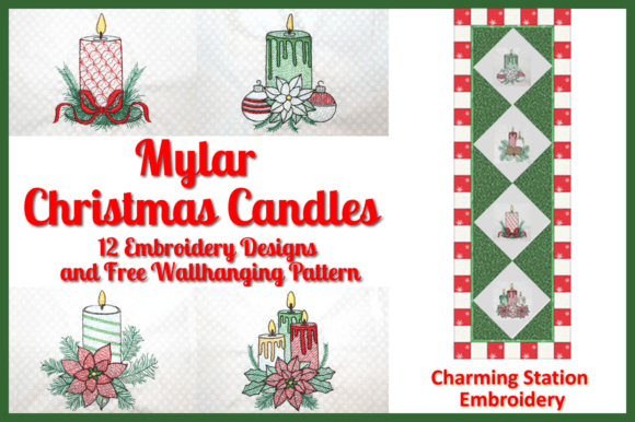 Mylar Christmas Candles