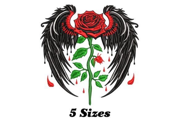 Sophisticated Rose with Gothic Wings Review