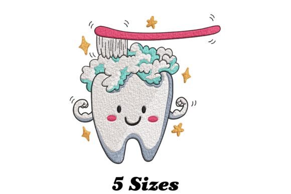 Tooth and Brush: A Seasonal Embroidery Gem